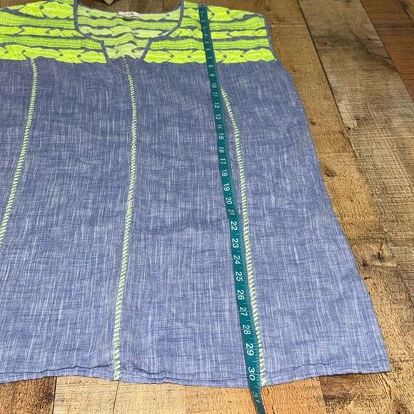 J.CREW Womens Linen Blend Beach Tunic Cover Up Shirt, Top Embroidery Size S - Picture 10 of 12